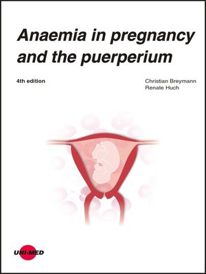 cover image of Anaemia in pregnancy and the puerperium